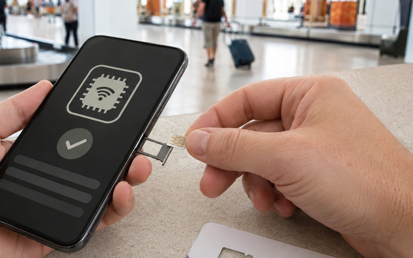 Экран настройки eSIM на смартфоне